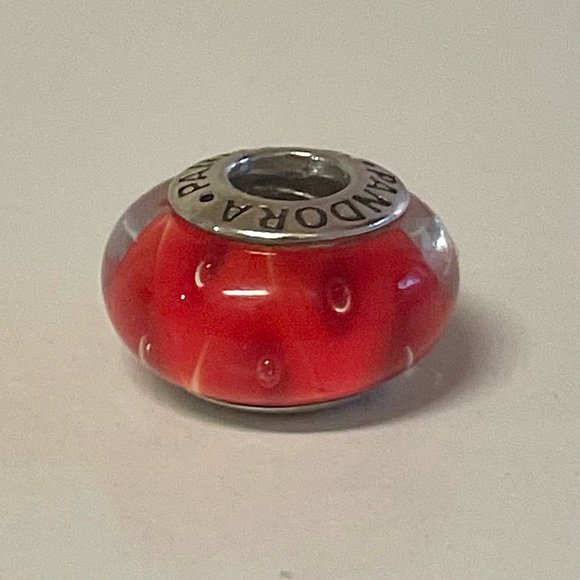 Pandora Coral Murano Looking Glass Charm - Picture 5 of 6
